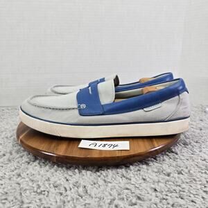 Cole Haan Grand 360 Blue Canvas Casual Lifestyle Daily Penny Loafer Mens 13 M
